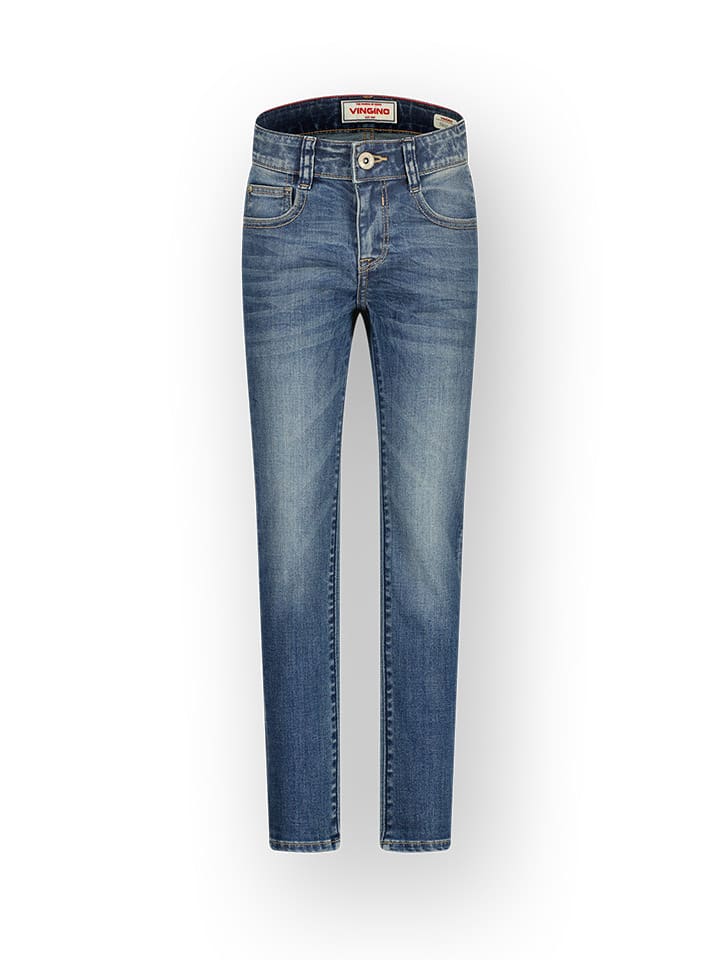 Dżinsy "Anzio" - Skinny fit - w kolorze niebieskim
