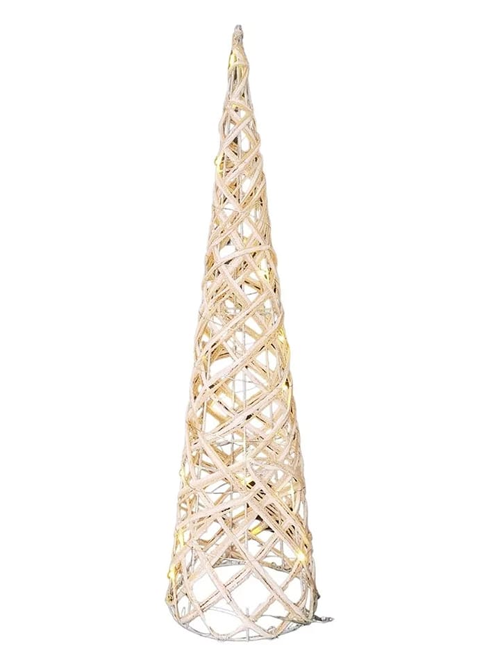 Figurka dekoracyjna LED w kolorze szarym - wys. 60 x Ø 16 cm