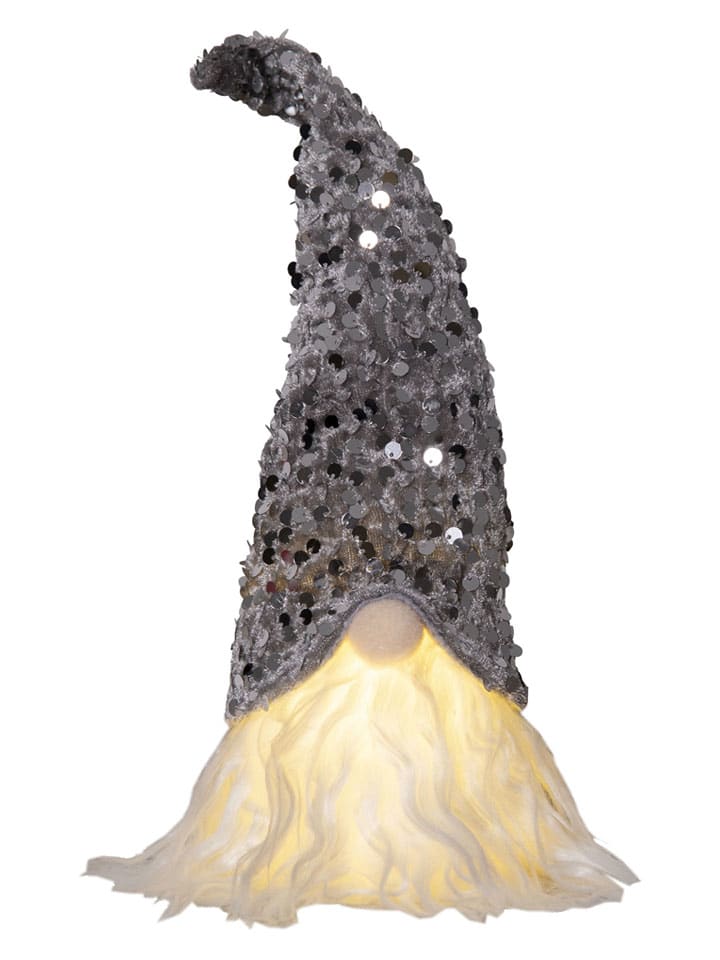 LED-Dekofigur"Joylight"  in Grau - (H)32 x Ø 8 cm