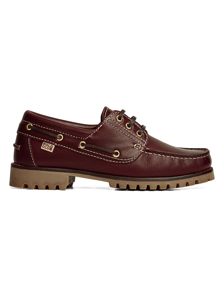 Leren mocassins bordeaux