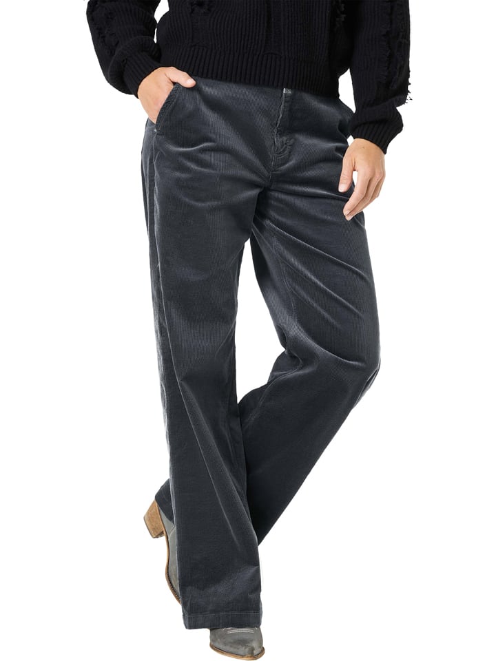 Cordhose in Dunkelgrau