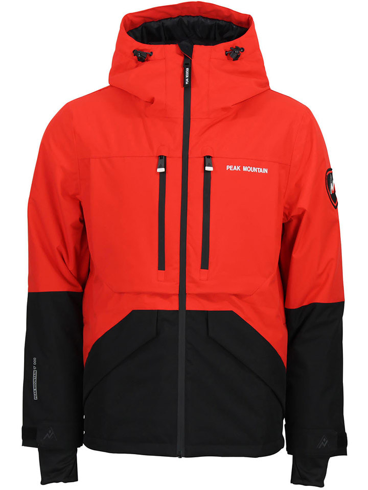 Ski-/ Snowboardjacke "Cesna" in Orange/ Schwarz