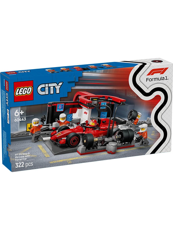 LEGO® City: F1® Boxenstopp mit Boxencrew und Ferrari Flitzer - ab 6 Jahren