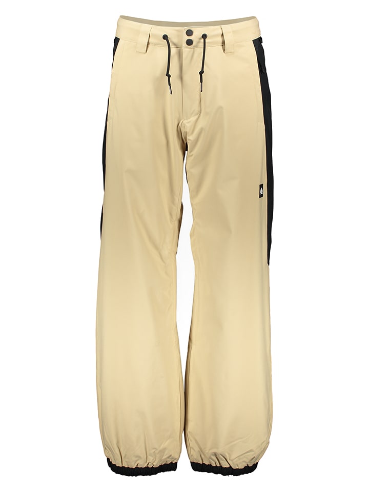 Ski-/snowboardbroek "Snow Down" beige/zwart