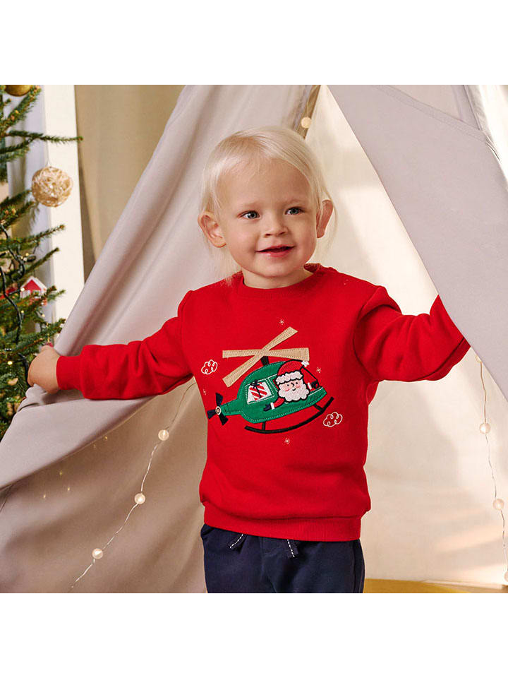 Bluza w kolorze czerwono-zielonym