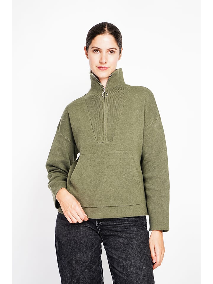Sweter w kolorze khaki
