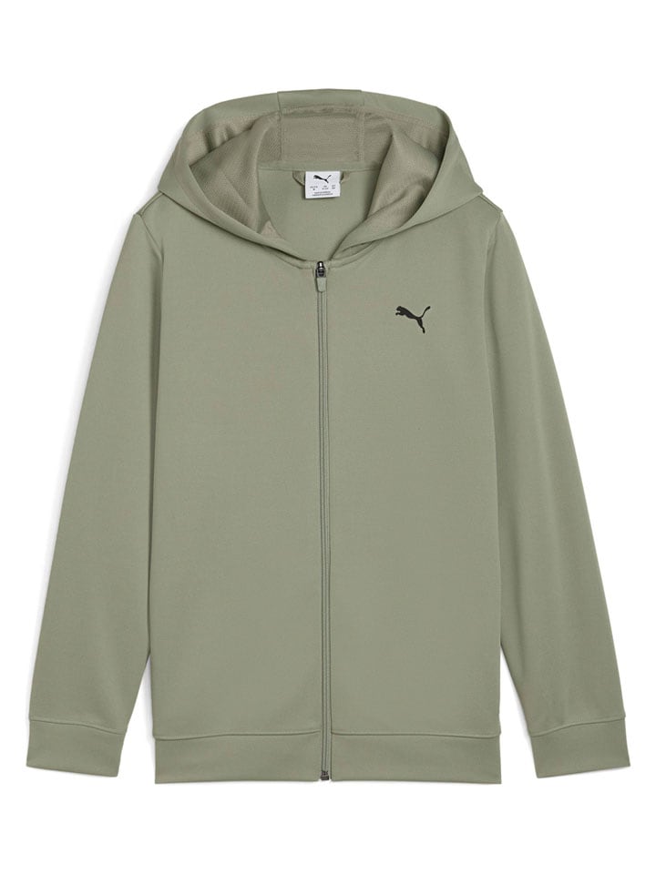 Sweatjacke in Oliv