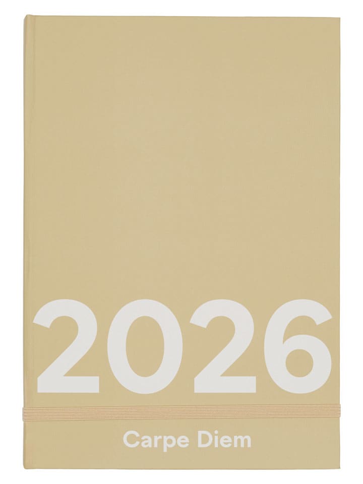 Kalendarz "2026" w kolorze beżowym - 21 x 14,8 cm