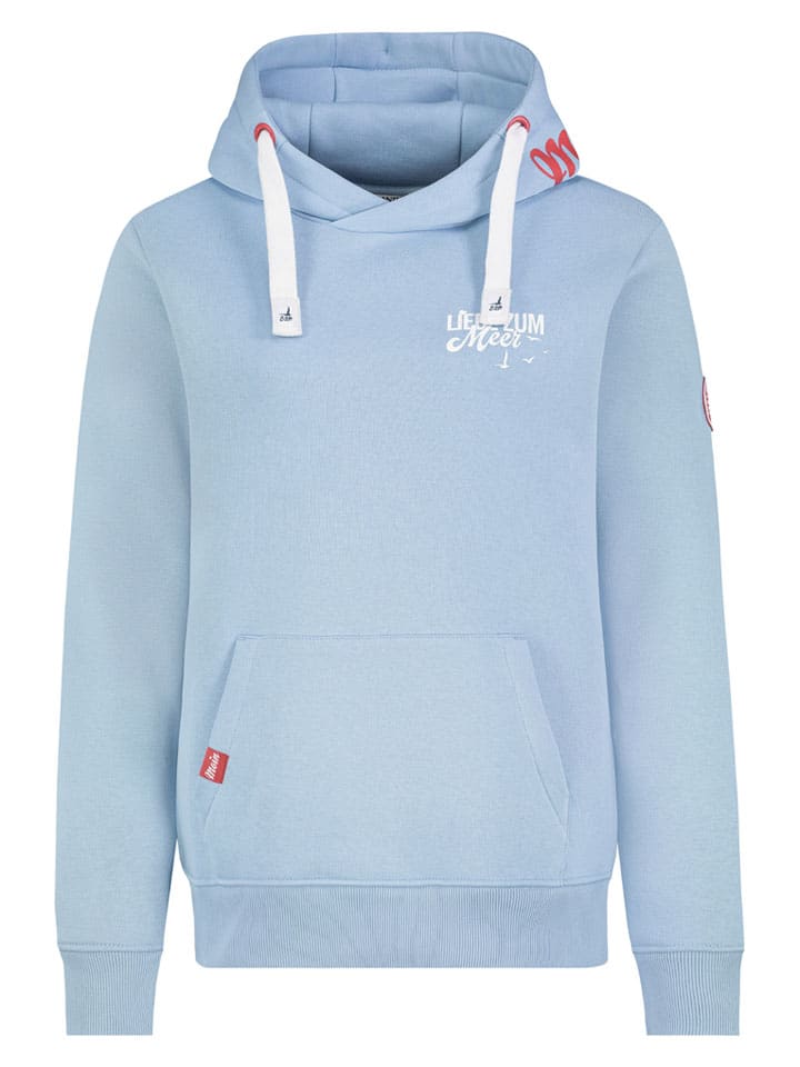 Hoodie in Hellblau