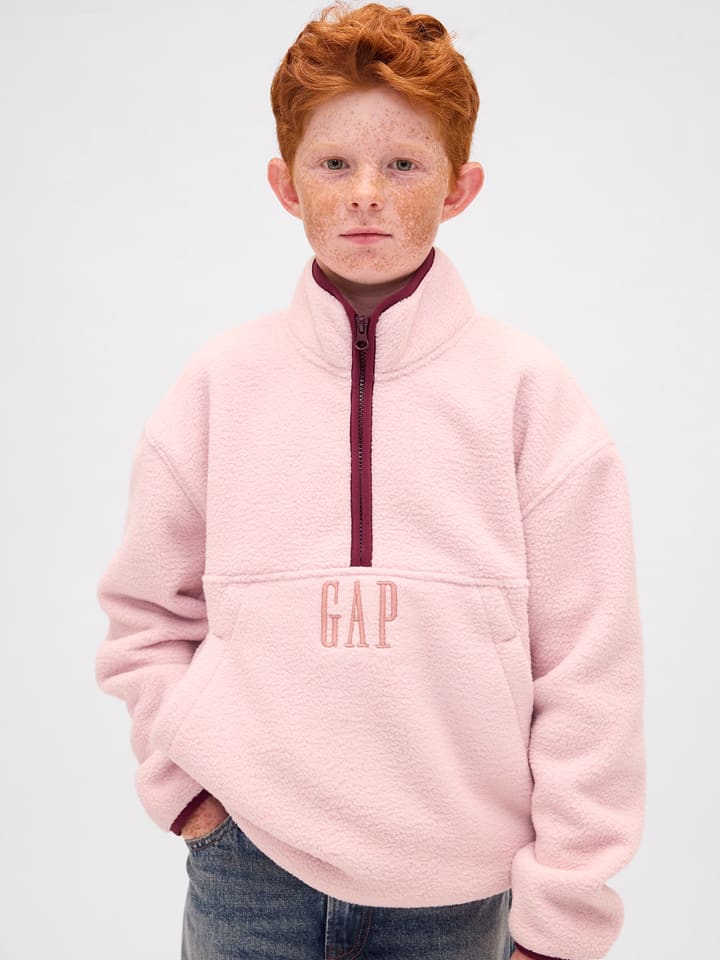 Fleecepullover in Rosa
