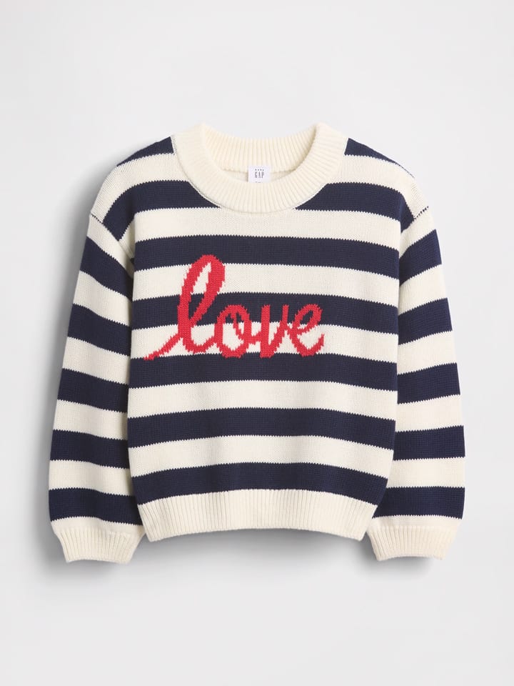 Sweter w kolorze kremowo-granatowym