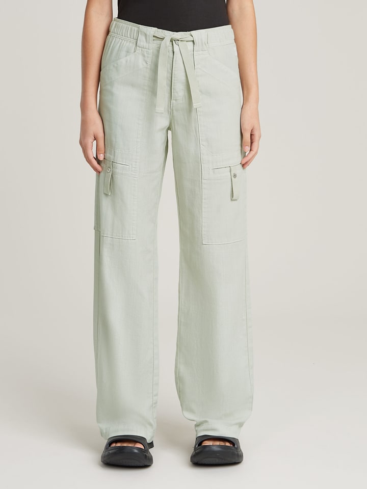 Cargohose in Creme