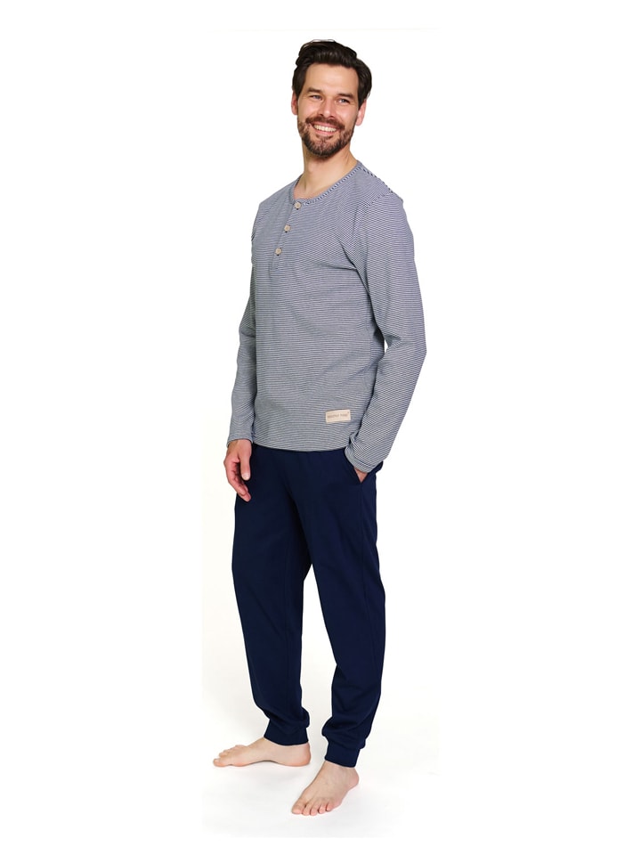 Pyjama in Dunkelblau