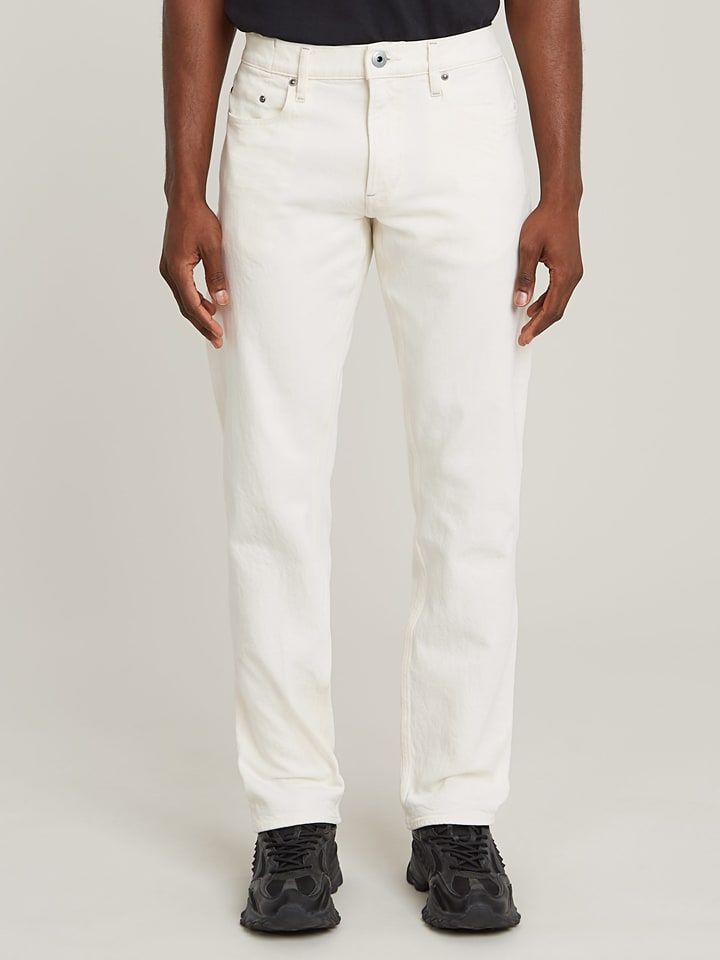 Dżinsy - Slim fit - w kolorze białym