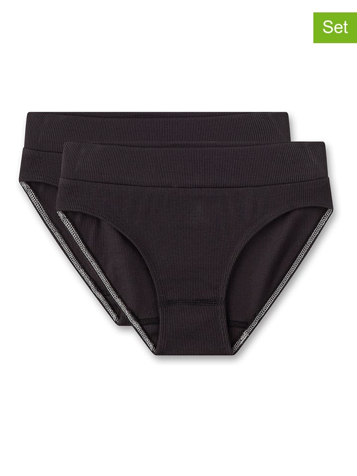 2er-Set: Slips in Schwarz