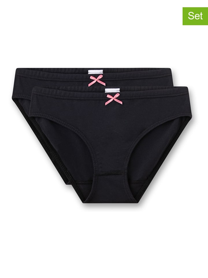 2er-Set: Slips in Schwarz