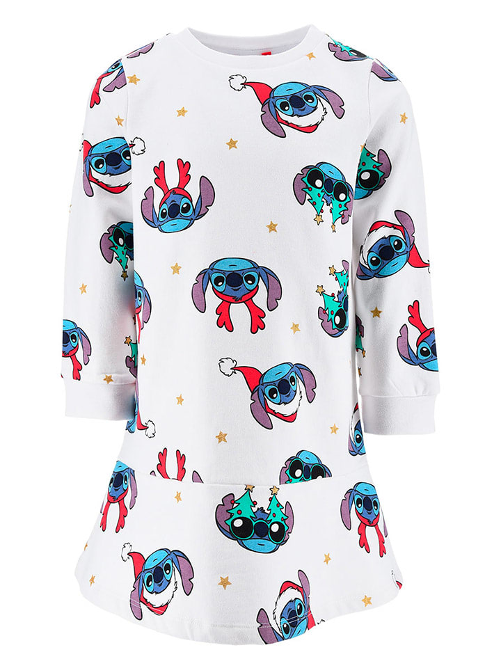 Kleid "Lilo & Stitch" in Weiß/ Bunt