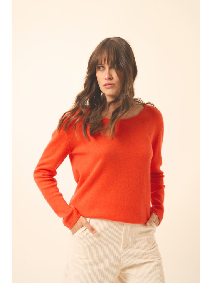 Kaschmir-Pullover "Fiona" in Orange