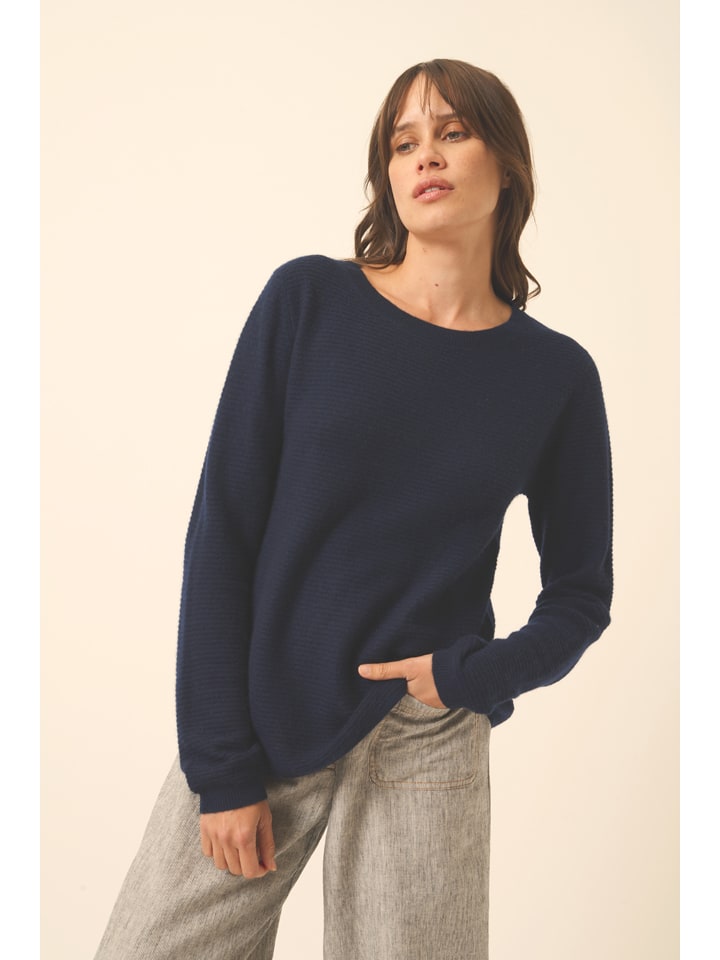 Kaschmir-Pullover "Nethy" in Dunkelblau