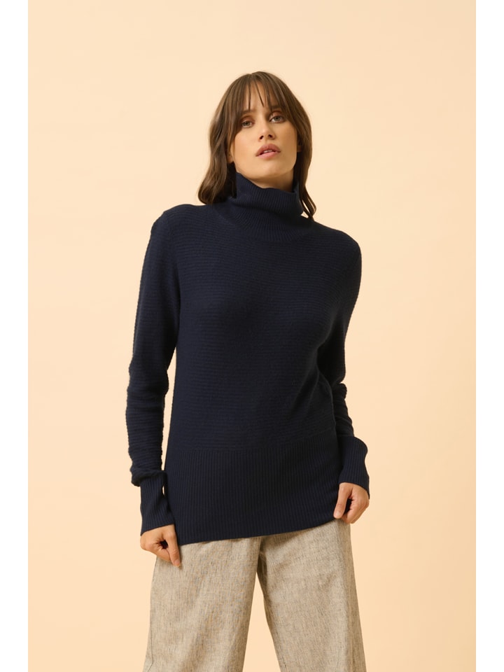 Kaschmir-Rollkragenpullover "Udny" in Dunkelblau