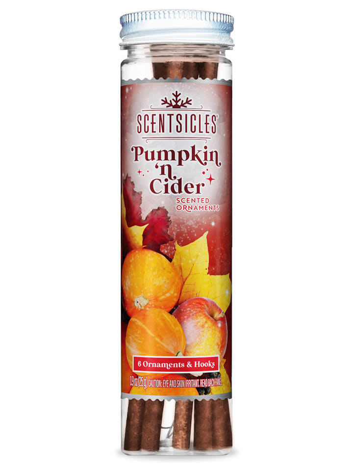 Patyczki zapachowe (6 szt.) "Scentsicles - Pumpkin 'n Cider" na choinkę
