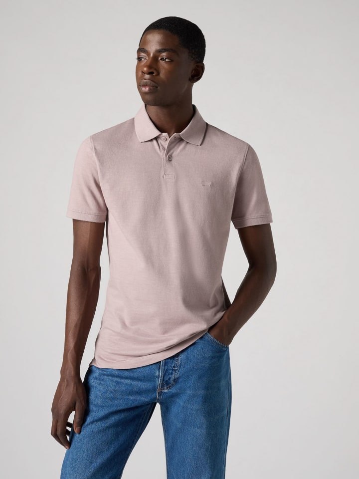 Koszulka polo w kolorze szaroróżowym