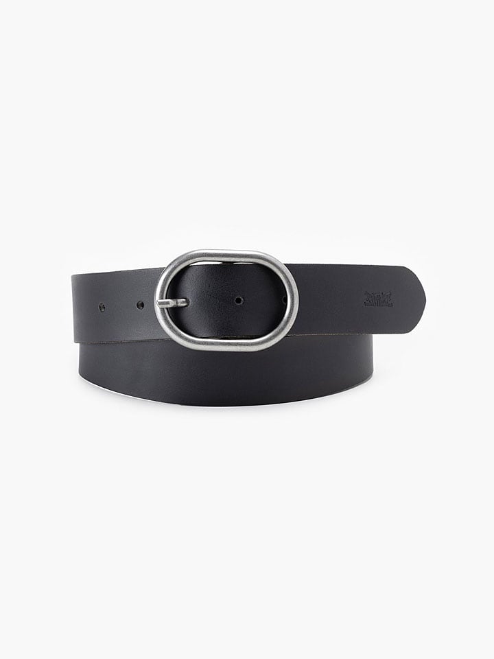 Leder-Gürtel in Schwarz