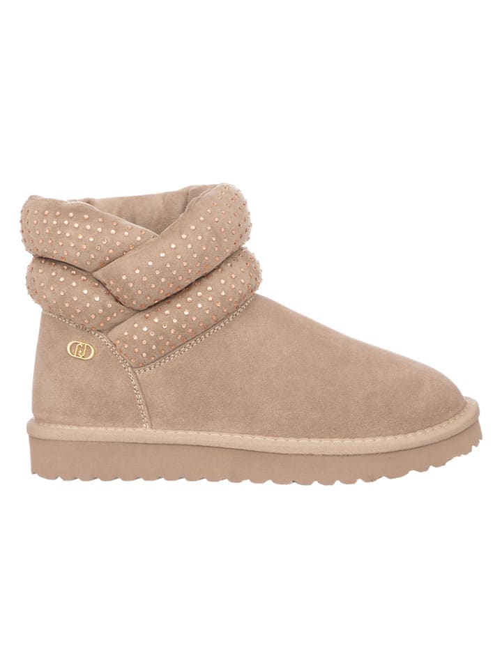 Boots in Beige/ Braun