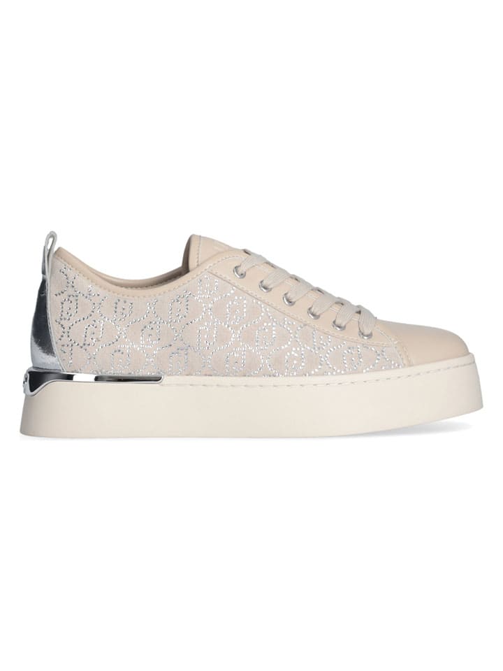 Leren sneakers "Pretty" beige