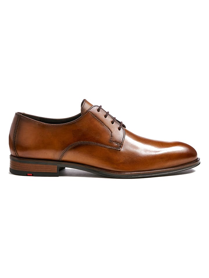 Leder-Schnürschuhe "Sabre" in Braun