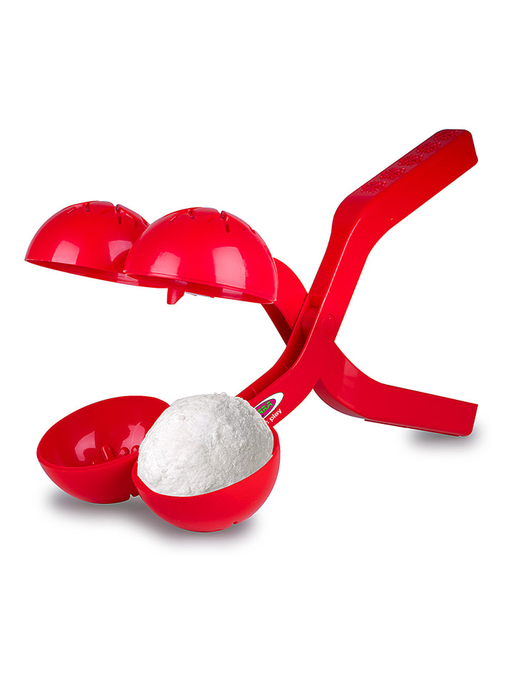 Szczypce "Snow Play" w kolorze czerwonym do śnieżek - 2+