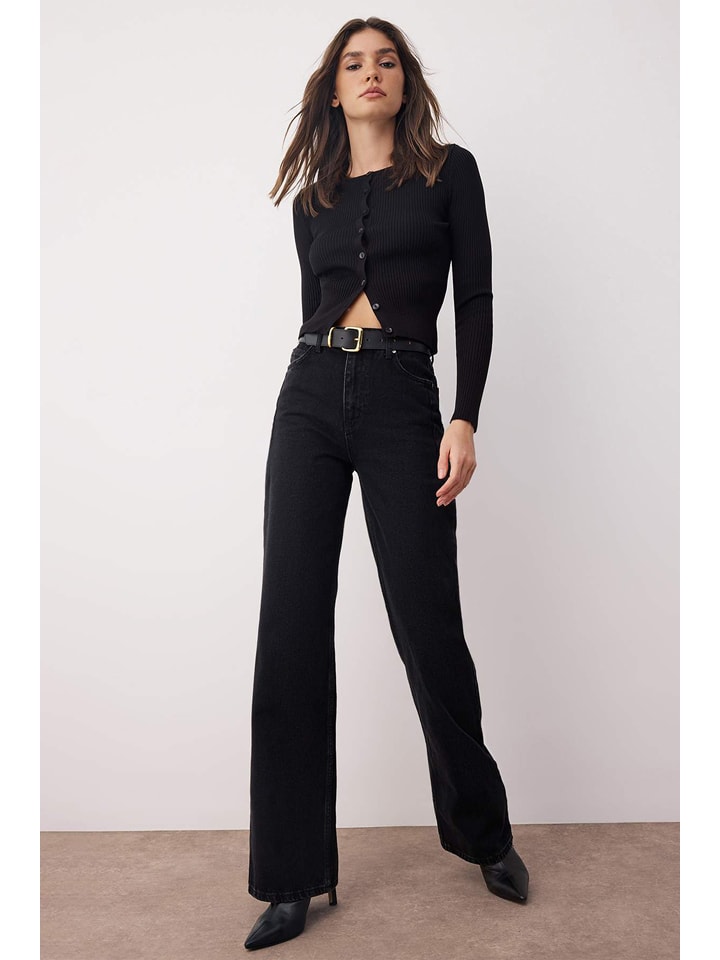 Dżinsy - Comfort fit - w kolorze czarnym