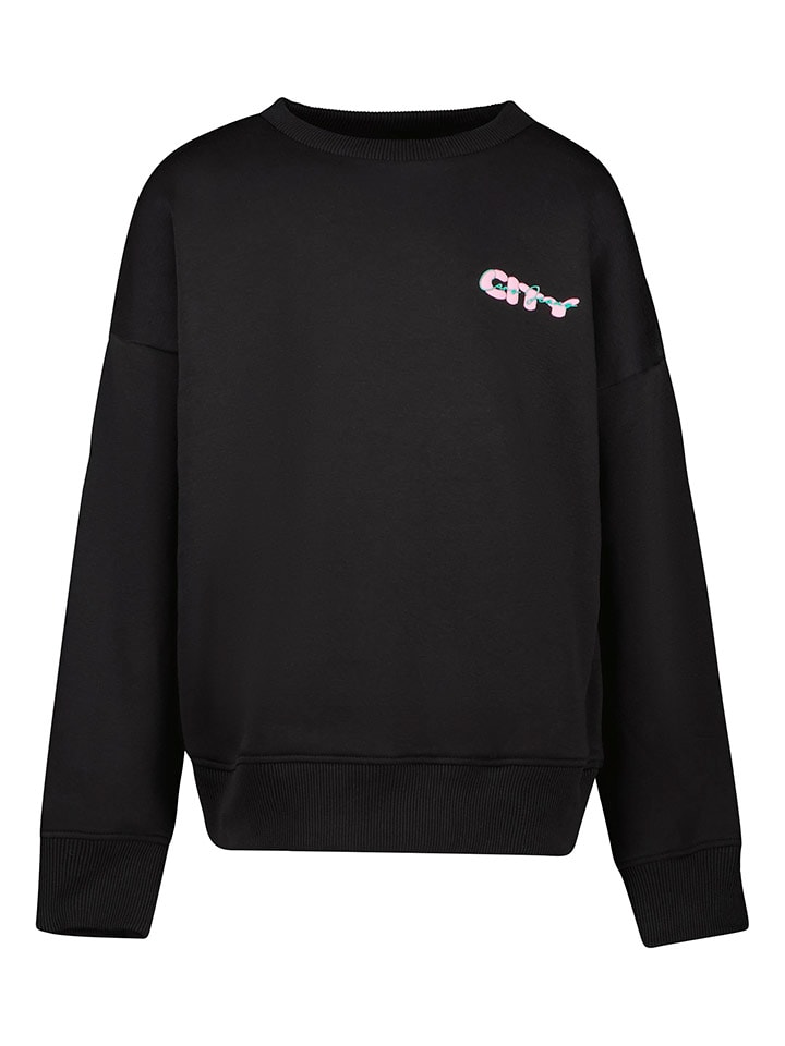 Sweatshirt "Zez" in Schwarz