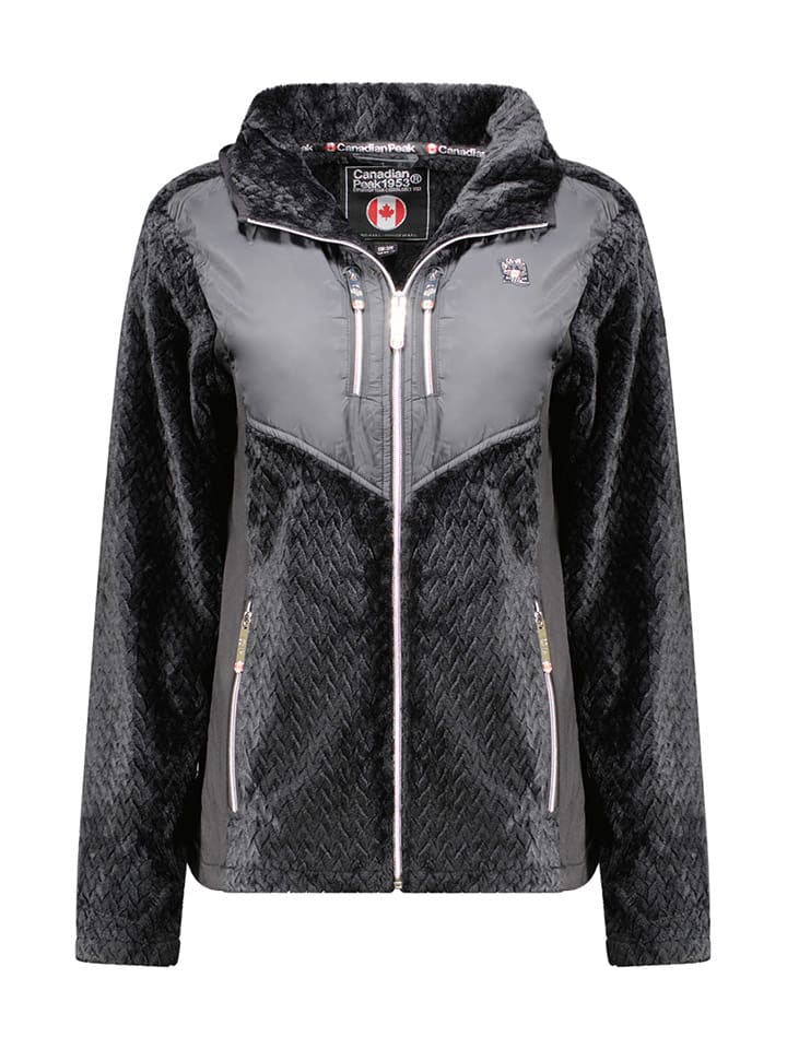Fleecejacke "Urenaeak" in Schwarz