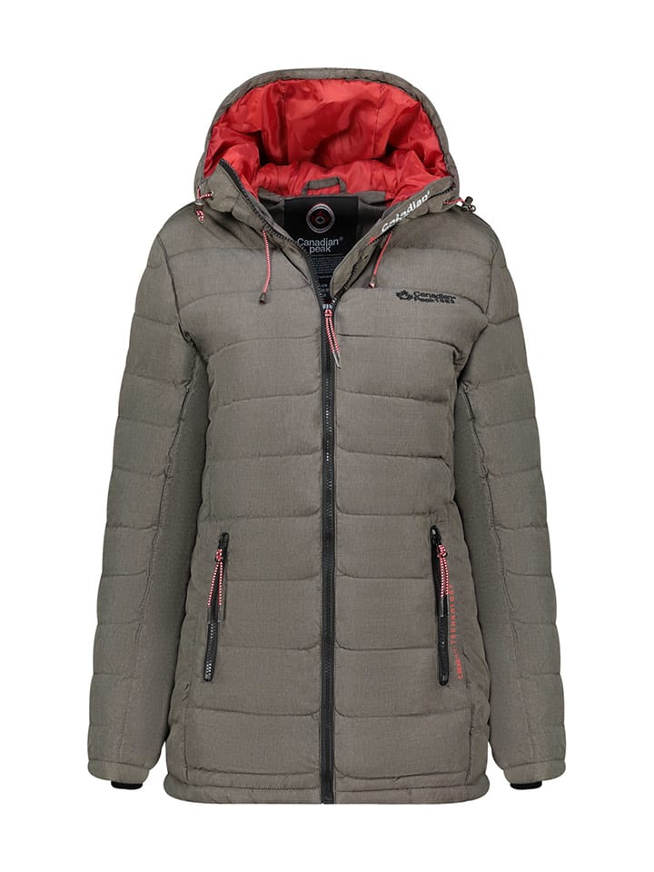 Płaszcz pikowany "Astaneak" w kolorze khaki