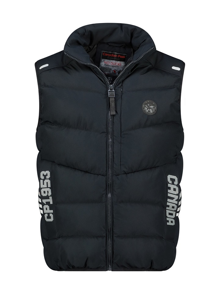 Doorgestikte bodywarmer "Vincenteak" donkerblauw