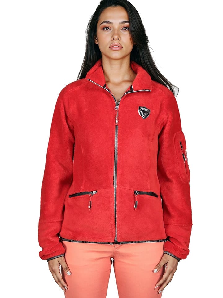 Fleecejacke "Tisalineak" in Rot