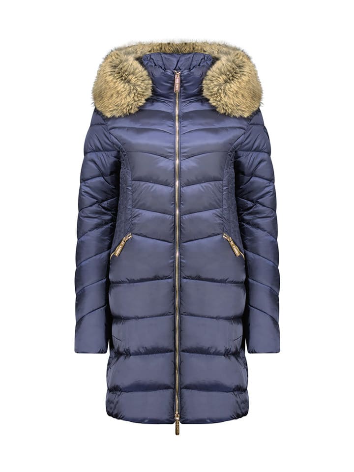 Wintermantel "Bololitaeak" in Dunkelblau