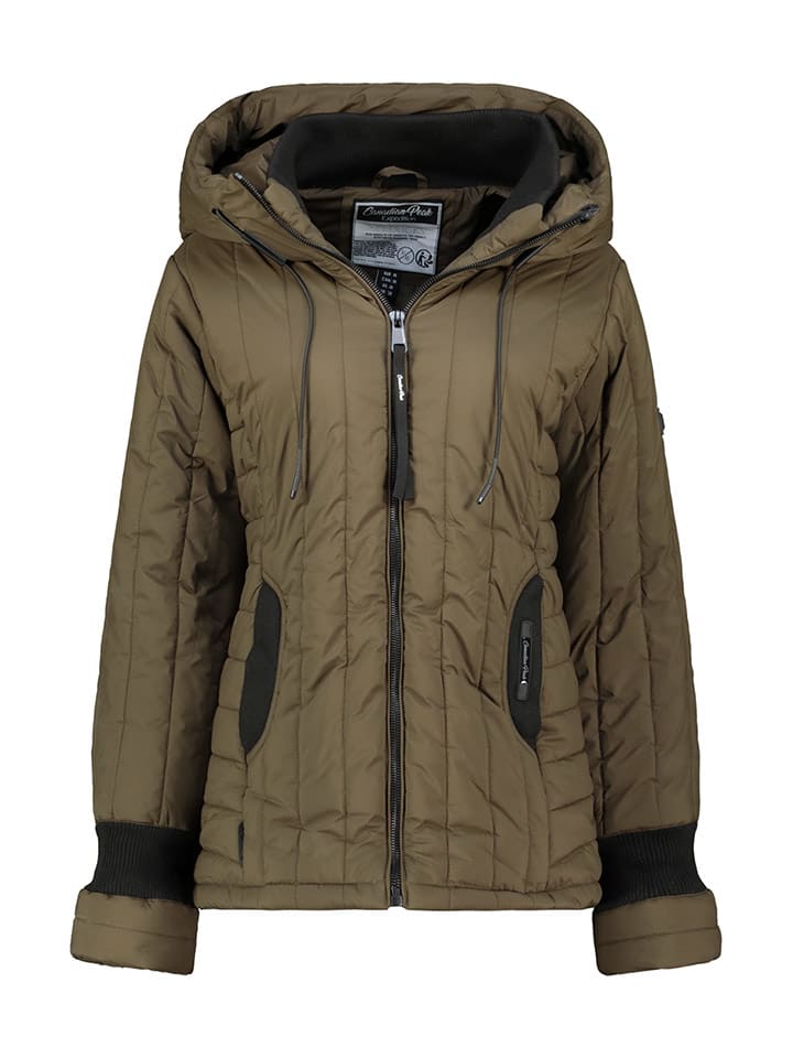Kurtka pikowana "Bitiaeak" w kolorze khaki