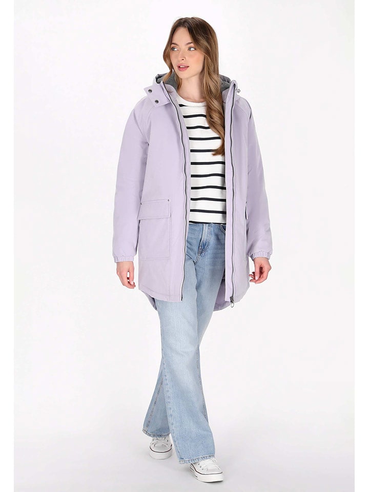 Parka w kolorze lawendowym