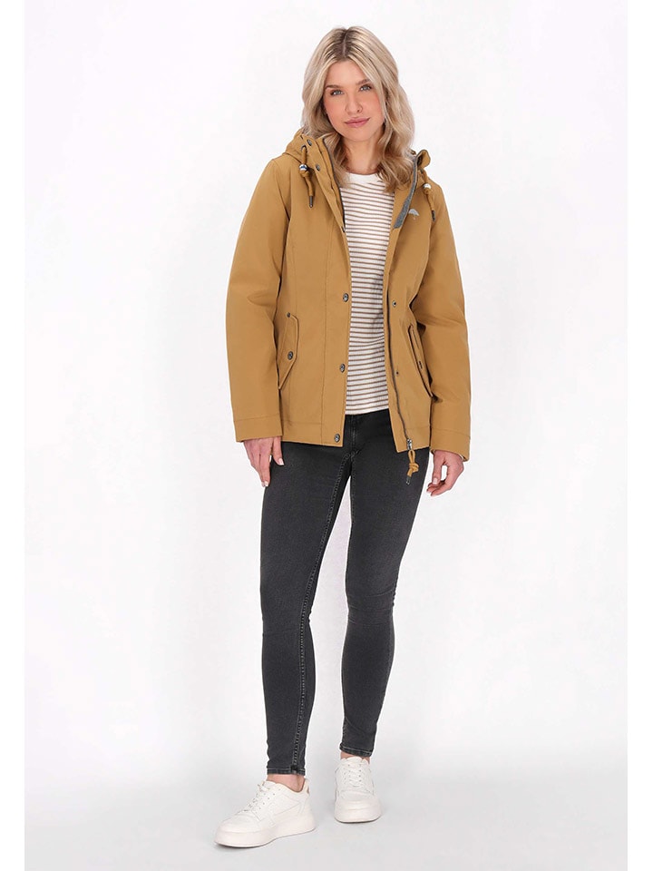Parka w kolorze jasnobrązowym