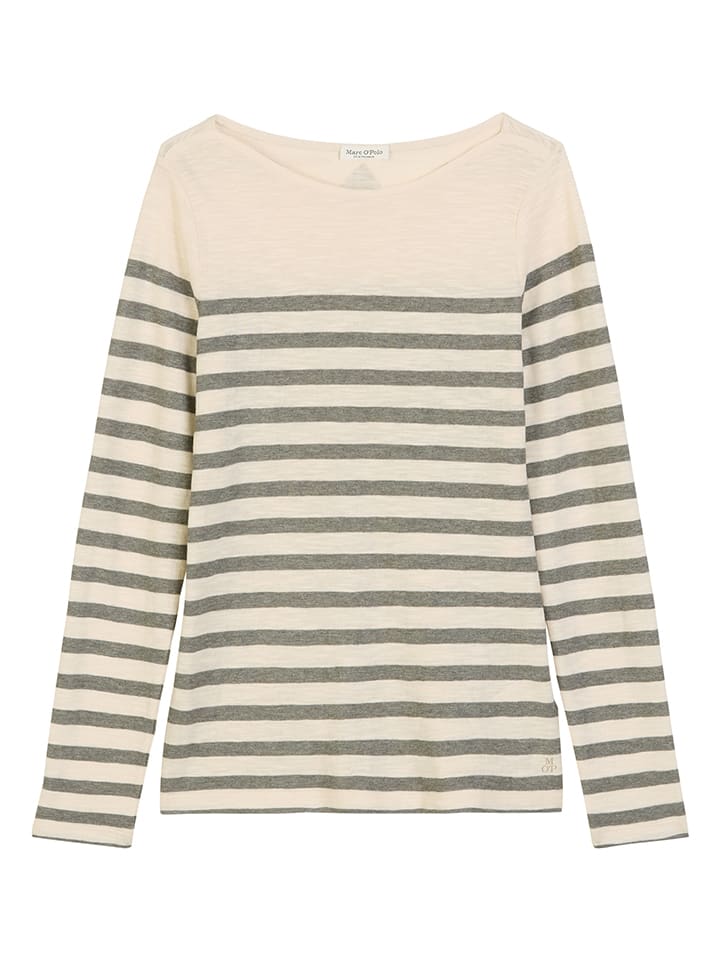 Longsleeve beige/groen