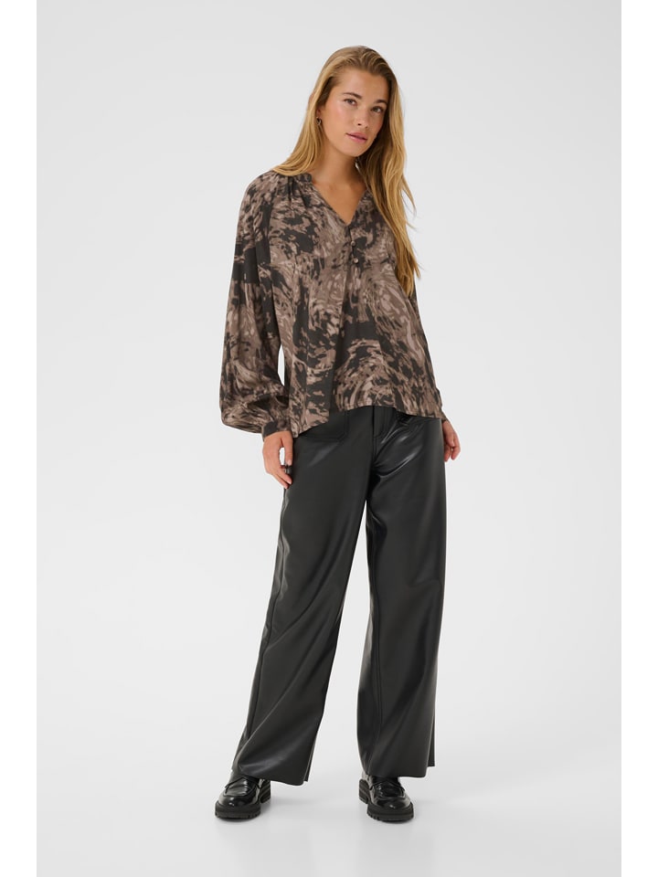 Bluse in Braun