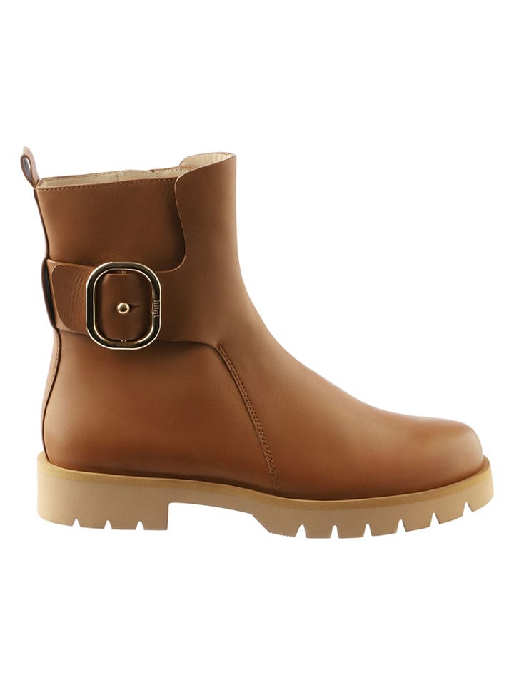 Leren boots lichtbruin