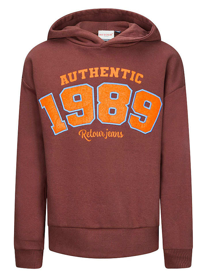 Hoodie "Roy" in Braun