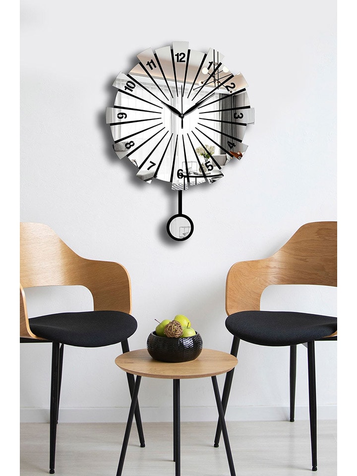 Wandklok zwart - Ø 39 cm