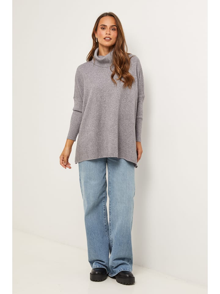 Rollkragenpullover in Grau