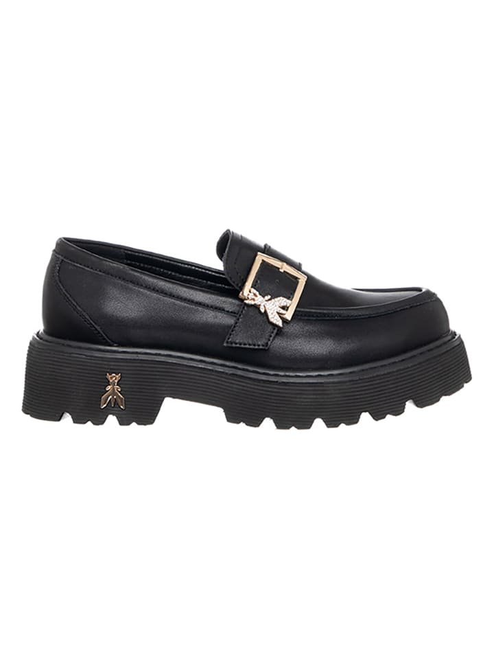 Leren mocassins zwart