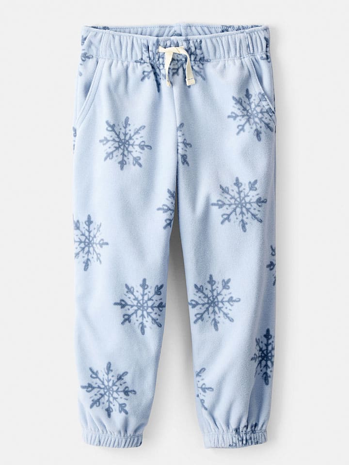 Fleece broek lichtblauw
