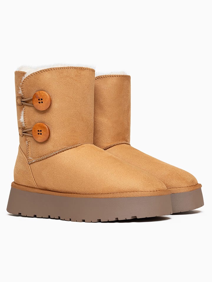 Winterstiefel "Lola" in Hellbraun